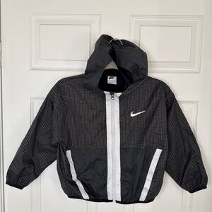 Nike Kids Black and White Raincoat